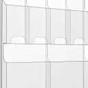 Acrylic Brochure Pamphlet Holder, 2 Magazine Holders and 4 Pamphlet Holders, Clear Brochure Display Holder Wall Mount, Trifold Flyer Rack, Literature Storage Rack for Home, Office, Waiting Room