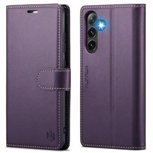 Wallet Case for Samsung Galaxy S24 Plus/S24+,RFID Blocking Credit Card Holder,PU Leather Folio Flip Kickstand Protective Shockproof Cover for Galaxy S24 Plus (Purple, for S24 Plus/S24+ - 6.7")