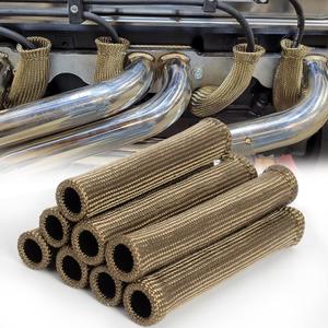 Titanium Spark Plug Boot Sleeve,6 Inch, Basalt Fiber,8 Pack, TH-01