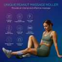 Vibrating Peanut Massage Ball Roller, Electric Double Lacrosse Massage Ball with 4 Intensities for Muscle Pain Relief, Rechargeable Deep Tissue Massage, Yoga Sports Fitness MB300 (Black)