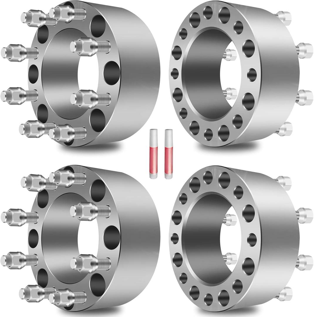 OCPTY 8x170 to 8x170 Wheel Spacers for Excursion for F-250 for F-250 Super Duty for F-350 3 inch 14x1.5 Studs 125mm Hub Bore Forged Wheel Spacers 8 lug 4PCS