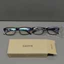 Gaoye +1.25 2-Pack of Men Reading Glasses - Blue-Light Filter, UV Protection - Readers with Rectangle Frames