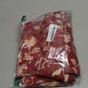 Arquiel Red Vintage Tablecloth Waterproof, Floral Table Cloth Rectangle Stain Resistant, Washable Table Cover for Christmas Kitchen Dining Party Decoration (55×70 inch)