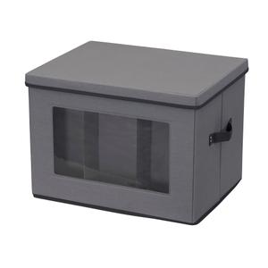 Household Essentials Tall Wine and Bottle Storage Chest, Gray