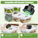 Electric Mason Jar Vacuum Sealer Kit, Jar Vacuum Sealer for Canning Jars - 3 in 1 Sealer Compatible with Wide & Regular Mason Jars/Vacuum Bags/Seal Containers for Food Storage (Black)