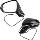 Dasbecan Left Driver Side Mirror Compatible with Lexus NX200t NX300 NX300h 2018-2021 with Power Folding Adjustment Glass Heated Memory Signal Light Blind Spot Detection BSD Replaces 8794078042 13Pins