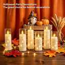 Raycare 18 Pcs Flameless Battery Operated Pillar Candles with Remote Timer