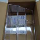 STORi Clear Plastic Vanity Makeup Organizer | 6-Compartment Holder for Brushes, Eyeshadow Palettes, & Beauty Supplies | Curved Front Design | Made in USA