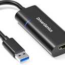 USB 3.0 to HDMI Video Adapter,USB Type-A to HDMI Converter with Indicator for Monitor,1080p/60Hz - External Graphics Video Display Card for Windows 11 and macOS,Slim and Lightweight Design