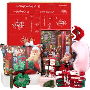 Lemosae Beauty Advent Calendar 2025 for Women Adult 24 Days of Xmas Countdown Gifts Beauty Jewelry Skincare Sets Holiday Christmas Surprise Gift Baskets for Adult Girls Women Mom Wife Sister Colleague