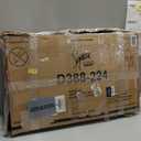 Signature Design by Ashley Caitbrook | Farmhouse Swivel 24" Counter Height Barstool  360 Swivel, Upholstered with Nailhead Trim, Metal & Wood Frame, Gray