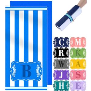 Oversized Microfiber Monogrammed Beach Towels Fast Drying Sandproof Cute Travel Big Oversized Large Cool Beaxh Towell Inside Sauna Personalized Custom Customized Blanket Each towela