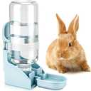 Rypet Rabbit Water Bottle No Drip  17oz Hanging Water Fountain Automatic Dispenser Pet Cage Water Feeder for Bunny Chinchilla Guinea Pig Hedgehog Ferret Blue