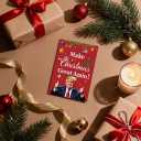 7 x Funny Trump Christmas Card, Holiday Greeting Card Humor Gift for Family and Friends  Hilarious & Heartfelt Xmas Card for Dad, Mom, Husband, Wife, or Colleagues  Premium Quality, Perfect for Christmas or Unique Gift