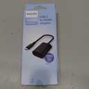 Philips USB C to HDMI Adapter, 4k 60 Hz USB Type C to HDMI Adapter for Monitor, MacBook Pro, MacBook Air, iPhone 16 Series, 15 Series, iPad Pro, Multiple Monitors Connector Cable, Black, SWU7114A/27