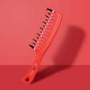 Big Hair Tools Extra Large Wide Tooth Comb for Thick, Curly, Wavy or Long Hair - Frizz-Free Detangling Shower Comb - Orange