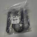 2 x Christmas Stocking Hooks,Non Slip Vinyl Coated Stocking Holder for Mantle Set of 4 Pack, Black Metal Stocking Hanger with Rubber Coated Stocking Hooks for Christmas Party Decorations