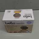 Bella Snack-n-Store Mini Waffle Maker, EverGood Ceramic Nonstick Coating, Cord Wrap, Ready Indicator Light & Cool Touch Handles, Stackable Design & Customizable Plates, 350 Watt, Oatmilk