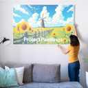 3 Pcs 24 x 36 Toploaders Rigid Print Protectors Clear Poster Protector Sleeve Sheet PVC for Document Holder Photo Protector (3, 24 x 36 Inches)