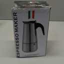 Coffee Pot, Stainless Steel Moka Pot Italian Coffee Maker 9 cup/15 OZ Stovetop Espresso Maker for Gas or Electric Ceramic Stovetop Camping Manual Cuban Coffee Percolator for Cappuccino or Latte