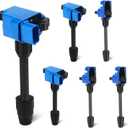 Blue Set of 6 Ignition Coil Pack 3L Compatible with 1996 1997 1998 1999 Infiniti I30 3.0L V6, 1995 1996 1997 1998 1999 Nissan Maxima 3.0L V6 Replace UF138 UF139 5C1165 5C1166