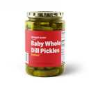 Amazon Saver, Kosher Baby Whole Dill Pickles, 24 Fl Oz (EXP 01/01/27)