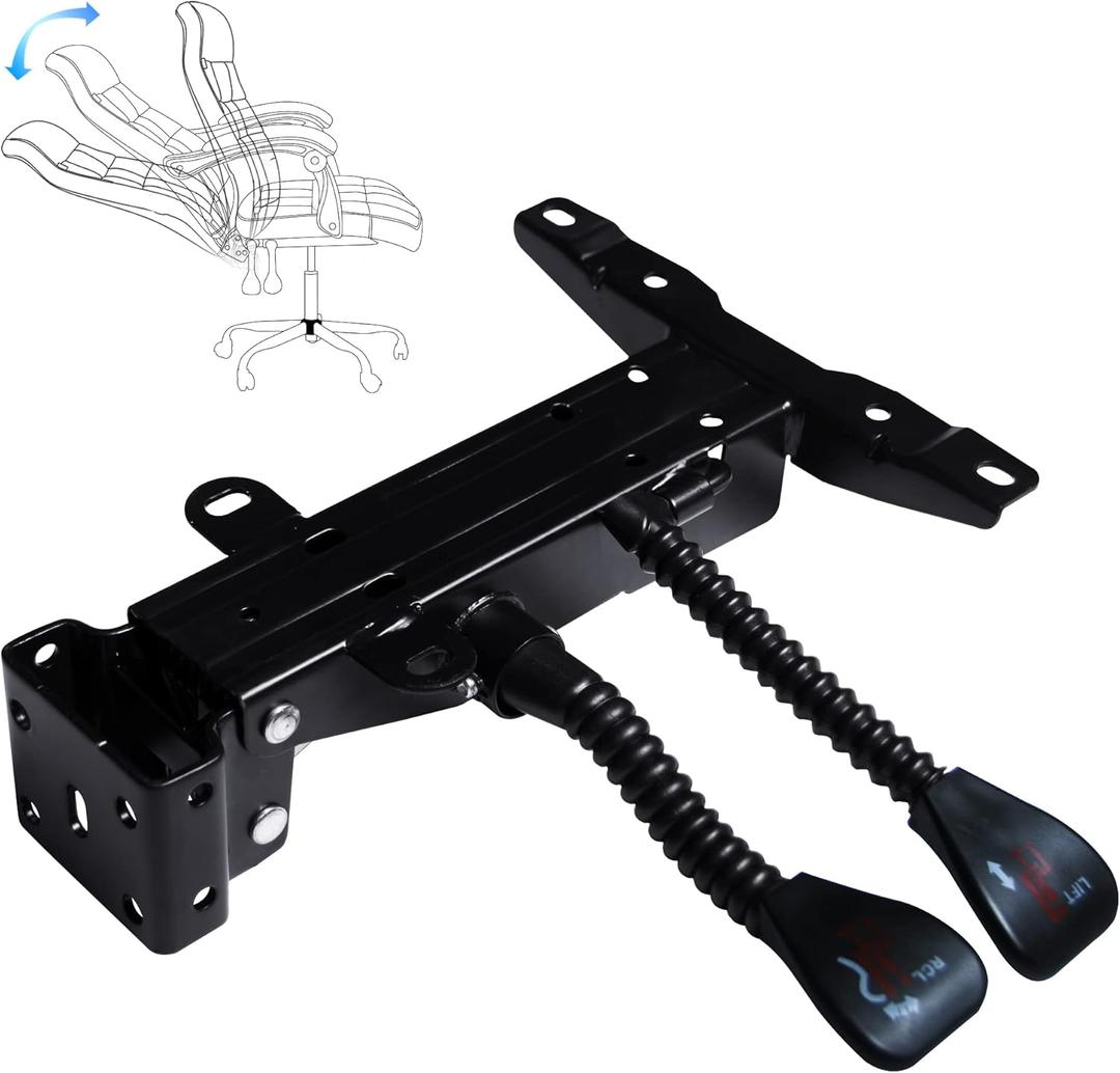 Heavy Duty with Adjustment Backrest Tilt Replacement Office Chair Swivel Tilt Control Seat Mechanism Gas Type (155 Tilt Control Back Cushion)