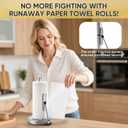 Paper Towel Holder with Spray Bottle for Kitchen Decor and Accessories - Paper Towel Holder Countertop for Kitchen Necessities - Freestanding Paper Towel Holders with Spray Pump for Home Necessities