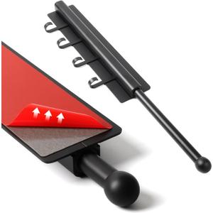 Adhesive Valet Rods for Closets Black Closet Valet Rod with Hooks 12 inch valet rod for closet pull out Valet Rods for Closet Storage and Organization Storage Clothes Hanger