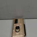 Maxdara for Z Fold 3 Case with Pen Holder and Hinge Protection, Slide Camera Cover +Tempered Glass Screen Protector + Kickstand(Rose Gold)