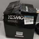 Yesmo 3/4 Motorcycle Helmets Retro Open Face Vespa Scooters Helmet with Clear Visor for Men and Women- DOT Approved (X-Large, Matte Black)