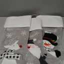 Cuteoy 3Pcs Christmas Stockings Holders Xmas Ornaments Gray Santa Snowman Reindeer Socks 20'' (Style 1)