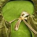 Christmas tree skirt, 48 inches, green 