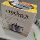 Crock-Pot 7-Quart Manual Slow Cooker, Family Size Serves 8+ People & Fits 6-lb Roast, Removable Stoneware with Warming Setting, Dishwasher Safe for Easy Cleanup, Charcoal