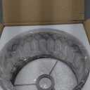 Rpzloila Crystal Ceiling Light Fixture, Modern Semi Flush Mount Ceiling Light,Crystal Chandelier for Kitchen Bedroom Bathroom Entryway Nickel Finish (Bulb not Included) (Silver)