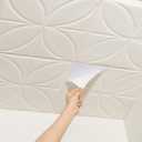 Ceiling Tiles, Ceiling Tiles Peel and Stick, 16 Pcs (21 Sq.Ft), Waterproof Self-Adhesive Foam Tile for Ceil and Wall Decor, Easy Install Lightweight 3D Wall Panels (13.8 x 13.8 inch) (Simplicity)