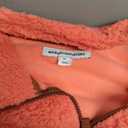 Amazon Essentials Women's Sherpa Long-Sleeve Mock Neck Full-Zip Jacket with Woven Trim, Brown Coral Pink Color Block, XX-Large