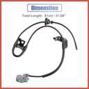 ACROPIX ABS Wheel Speed Sensor Rear Left 89516-06200 Replacement for Toyota Camry 2012-2017 Car Parts