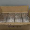 ZHIAI 4 Pack Clear Stackable Storage Drawer, Acrylic Drawer, Cosmetic Organizer, Plastic Organizer for Dresser, Under, Kitchen Cabinet, Pantry, Home Organization and Storage