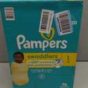 Pampers Swaddlers Diapers, Size 1 (8-14 lbs), 96 Count, Absorbent, Keeps Baby Dry and Comfortable, Skin Safe Disposable Baby Diaper 