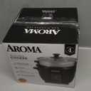 Aroma Housewares ARC-363-1NGB 3 Uncooked/6 Cups Cooked Rice Cooker, Steamer, Multicooker, 2-6 cups, Black