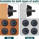 Weight Plate Holder, Wall Mounted Weight Rack Storage for Weight Plates, Home Gym Organizer