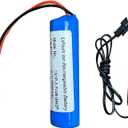 Seasider 3.7V 2600mAh Li-ion Rechargeable Battery SM-2P Plug & USB Charger Cable for Remote Control Toy Cars E35 DE38 DE40 DE50 DE55 TB202 TM141 RC Off-Road Trucks Stunt Tumbling Amphibious RC Car