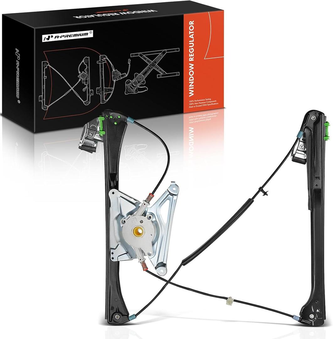 A-Premium Power Window Regulator with 2-pin Motor Compatible with Hyundai Elantra 2013-2016 Front Right Passenger Side