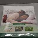 SafeRest Waterproof Queen Size Mattress Protector - Fitted with Stretchable Pockets - Machine Washable Cotton Blend Mattress Cover for Bed