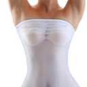 Women's Sexy Strapless Lingerie Mesh Sheer Tube Mini Dress Chemise Bodysuit Valentines Day Lingerie, Onesize 70-165lbs