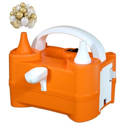 Balloon Pump Valentines Day Decor - Electric Balloon Pump for Party Decorations, Portable Dual Nozzle Balloon Inflator for Balloon Arch Kit