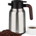 Vondior Coffee Carafe 35oz/1.0L - 24Hours Coffee Thermal- Insulated 304 Stainless Steel Hot Beverage Dispenser - Thermal Coffee Carafes For Keeping Hot/Cold Coffee, Drink Dispenser for Parties