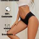 Knowyou Cotton Underwear for Women Cheeky Bikini Womens Underwear Pack Sexy Lace Wasit Hipster Brief Panties for Ladies (Small)