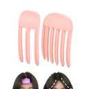4 x 2Pack Hair Volume Clips Volume Hair Clips for Fluffy Bangs For Women, Easy High Crown Volumizing Hair Root Lifting Comb for Curly Hair Volume Tool for Blow-Drying Styling Men Women (pink)